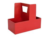5pcs Handle Thickened Paper Box Wrapping Milk Tea Coffee Cake Bouquets Of Flowers Arranging Boxes for Wedding Birthday(Red)