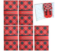 5Pcs Handmade Waterfall Christmas Gifts Card Booklet, Money Holder Envelope Booklet for Cash, Christma Gift Cards Books Holder with 4 Slots, 2025 DIY Personalized Xmas Gifts for Family, Friends