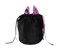 5pcs Happy Halloween Bag Bat Design Drawstring Candy Sacks For Children Party Favor Supplies Goodie Bags For Kids