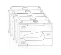 5Pcs Hard Badge Holder, Horizontal, A