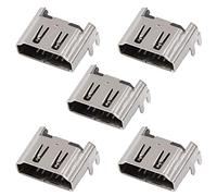 5Pcs HDMI Port Interface Connector Replacement Socket Compatible with 4 Motherboard