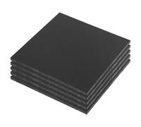 5Pcs HDPE Plastic Sheet, 15.2x15.2cm High Density Polyethylene Board 6mm Thick Solid Block Hard Plastic Sheet for DIY Projects, Marine, Home Floor Improvement