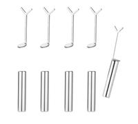 5pcs Heart Cat Eye Magnet for Nails, Powerful Force Nail Magnet for Cat Eye Gel Polish with 5 Y-Shaped Guide Cateye Magnetic Stick Nails Accessories Dotting Tool, Home DIY Salon Studio Manicure Use