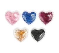 5pcs Heart Shaped Reusable Gel Eye Ice Pad for Daily Eye Care