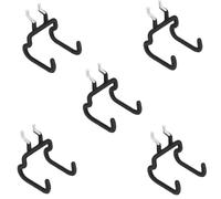 5pcs Heavy Duty Pegboard Hooks for Hanging Tools, Metal Tool Organizer with Double Rod Design, Upturned Edge to Prevent Slipping, Compatible with Standard Pegboards