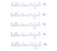 5Pcs Hello Beautiful Rearview Mirror Decal, Multicolor Vinyl Car Decals Car Window Rearview Mirror Stickers Hello Beautiful Mirror Decal for Window Mirror Car Decorations