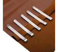 5PCS Hemming Clip Sewing Clip with Measuring Ruler for Sewing Projects Quilting Supplies 3 Inches, Argent