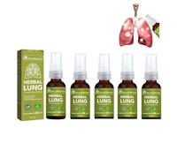 5pcs Herbal Spray Cleansing Lung - Powerful lung cleansing spray, Respinature Herbal Lung Cleanse Mist - Lung Exerciser for Healthier and Cleaner Lungs, improve breathe, Natural ingredients