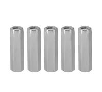 5pcs Hex Rod Coupling M3 Nuts, 304 Stainless Steel Hex Standoff Spacer Stud Extend Long Coupling Nut L=5 TO 20mm(M3x20)