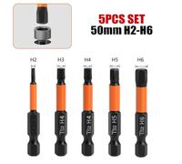 5pcs Hexagon Screwdriver Bit Quick Change Driver 5pcs Hexagon Suitable for Home The Parts Adopt Strong Permanent Magnet which can fix The Screws Firmly