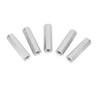 5Pcs Hexagonal Sleeve Nut M8 * 50 Hex Nut Set Long Rod Connector Threaded Fasteners