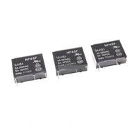5PCS HF46F Relays 5A 4Pin HF46F-5-HS1 HF46F-12-HS1 HF46F-24-HS1 Power Relay A Normally Open 5 12 24 VDC 5A 250VAC(HF46F-12-HS1)