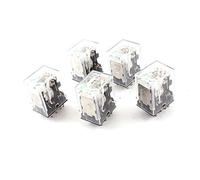 5pcs HH54PL DC 24V Coil 4PDT Green LED Lamp Light General Purpose Power Relay