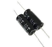 5PCS high and medium frequency division horizontal axial non-polar electrolytic capacitor 100v 24uf 13X31mm