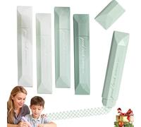 5PCS High-Capacity Correction Tape Set: Double Sided Correction Pen with Smooth Continuous Feed, White Out for Students, Home, Office, Crafting, Wrapping Paper (Green)