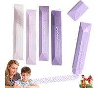 5PCS High-Capacity Correction Tape Set: Double Sided Correction Pen with Smooth Continuous Feed, White Out for Students, Home, Office, Crafting, Wrapping Paper (Purple)
