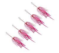 5Pcs High Carbon Steel Circles Hook Fishing Jigging Lures Hook Assist Jigs Fishing Jigs Hook Set Strong Line Assist Hook Fishing Hook Replacement