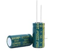 5pcs High Frequency Low Resistance Aluminum electrolytic Capacitor 35v2200UF 2200uf35v Volume: 13x25 Control circuit