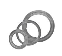 5pcs High Transparent Silicone Three-Clip Sanitary Silicon Sealing Gasket with Ring Homemade Food Grade(159mmx183mm)