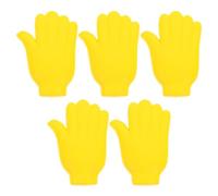 5pcs High Visibility Hand Shaped Vehicle Antenna Topper | Eye-catching Yellow Colour, Fun Decorative Personalization, Suitable for Sedans and Rvs in Parking Lots and Campsites