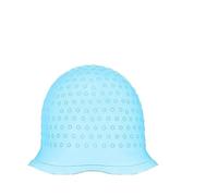 5pcs Highlighting Cap Salon Silicone Hair Coloring Cap Highlight Reusable Needle Hair Dying Frosting Hat Household Dye Hairstyling Tools Accessories(Blue)