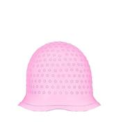 5pcs Highlighting Cap Salon Silicone Hair Coloring Cap Highlight Reusable Needle Hair Dying Frosting Hat Household Dye Hairstyling Tools Accessories(Pink)