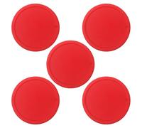 5Pcs Home Air Hockey 3inch Heavy Hockey Tables Round Hockey Puck Multicolors for Table Game Air Hockey Replacement Part