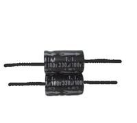 5PCS horizontal axial polarized filtering electrolytic capacitor 100v 330uf 16X26mm