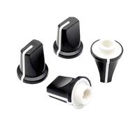 5pcs hote:6mm 22X16.5 D Half Shaft Roatry Encoder Potentiometer Switch Caps Black Knob 22x16.5mm Half Shaft Type NWPNLXEA