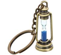 5Pcs Hourglass Keychains,Sand Timer Key Chains,Mini Sand Clock Pendant,Backpack Decor Pendant (Blue)