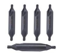 5Pcs HSS A - Type Center Drill Bit, 4mm High - Speed Steel Drill Bits with All - Ground Spiral Positioning for Die Steel and Stainless Steel Machining