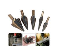5pcs Hss Cobalt Hole Large Metal Step Drill Bit Set Titanium Cutter Cone 50 Size
