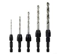 5Pcs HSS Countersink Drill Bit Set 2-6mm For Wood Metal