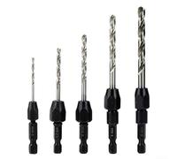 5pcs HSS Countersink Drill Set 2-6mm Hex Shank