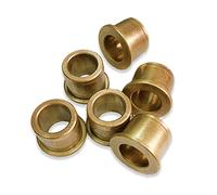 5PCS ID 2 3 4 5 6 8mm Flanging Self-Lubricating Bearing Powder Metallurgy Oil Copper Bushing Guide Sleeve with Stepped Flange Skateboard Bearings(6x10x8-14x2mm)