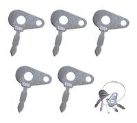 5Pcs Ignition Starter Key Set,Replacement Excavators Starter Switches, Compatible With Lucas Agricultural Excavator Machinery,Dumper Trucks, Dozer, Forklift