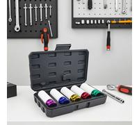 5pcs Impact Socket Set 15/17/19/21/22mm 1/2" Wheel Protector Sockets Alloy Wheel