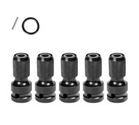 5Pcs Impacts Socket Adapter Set, 1/2 ' ' Square to 1/4 ' ' Drive Socket Adapter Quick Releases Bit Holder Bit Holders