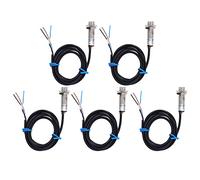 5Pcs Inductive Proximity Sensor Switch NPN 5 - 30VDC, Magnetic Hall Effect Detector with 10mm Sensing Distance, for Cylinder Position Detection and Limit Switch