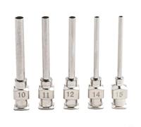 5PCS Industrial Dispensing Machine Needles 25mm Long Stainless Steel for Precise Fluid Dispensing in Diverse Liquids