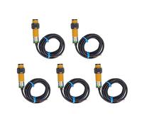 5PCS Infrared Photoelectric Sensor Switch, Diffuse Reflective Type 10-36VDC, Adjustable Detection Distance 10-30cm, Optoelectronic Sensor for Robotics, Counting, Automation Use