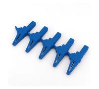 5Pcs Insulated 83mm Large Alligator Clip Test Probe With 4mm Jack 1000V 32A BIANMTSW(5Pcs Blue)