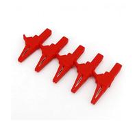 5Pcs Insulated 83mm Large Alligator Clip Test Probe With 4mm Jack 1000V 32A CZAOINCU(5Pcs Red)