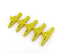 5Pcs Insulated 83mm Large Alligator Clip Test Probe With 4mm Jack 1000V 32A MQXFCZUX(5Pcs Yellow)