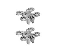 5Pcs Invisible Hinges Cross Hinge Hidden Concealed Cabinet Cupboard Door Wooden Boxes for Folding Window Furniture(Bronze 10pcs)