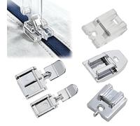 5Pcs Invisible Zipper Foot,Zipper Foot for Sewing Machine,Sewing Machine Foot,Includes Invisible Zipper Foot & Walking Foot,Compatible with Singer,Brother,Janome Other Low Shank Machines