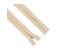 5pcs Invisible Zipper Set, Size 3# Nylon 25-60cm, for Pillow, Dress and Pant Seam Construction,Beige,60cm