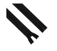 5pcs Invisible Zipper Set, Size 3# Nylon 25-60cm, for Pillow, Dress and Pant Seam Construction,Black,25cm
