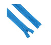 5pcs Invisible Zipper Set, Size 3# Nylon 25-60cm, for Pillow, Dress and Pant Seam Construction,Blue,40cm