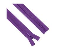 5pcs Invisible Zipper Set, Size 3# Nylon 25-60cm, for Pillow, Dress and Pant Seam Construction,Purple,60cm